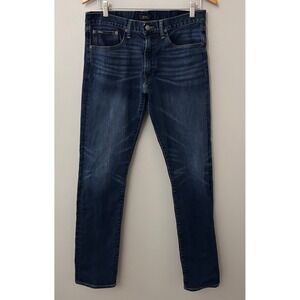 Polo Ralph Lauren Varick Slim Straight Premium Denim Jeans Dark Wash‎ Mens 32x33